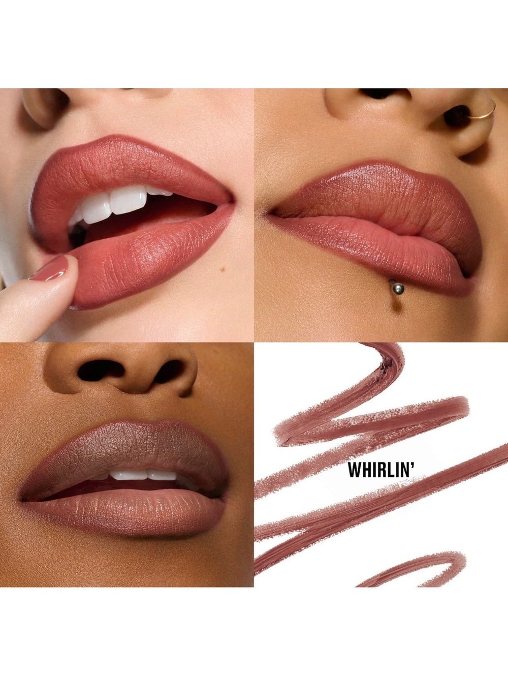 M•A•C Lip Combo •Glossy Liner Whirlin & Lustreglass Not Humble Just Bragging - Picture 3 of 9